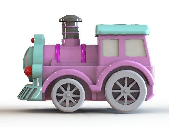 TOY TRAIN HEAD choo choo 3D print model_7
