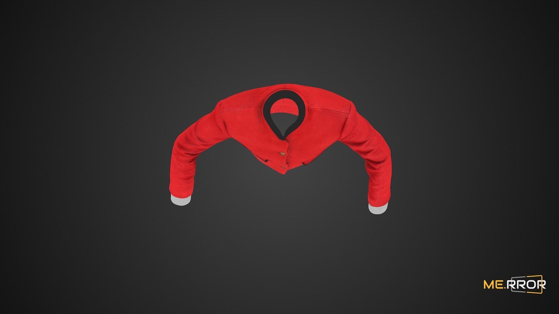 Game Ready Red Jacket Low-poly 3D model_9
