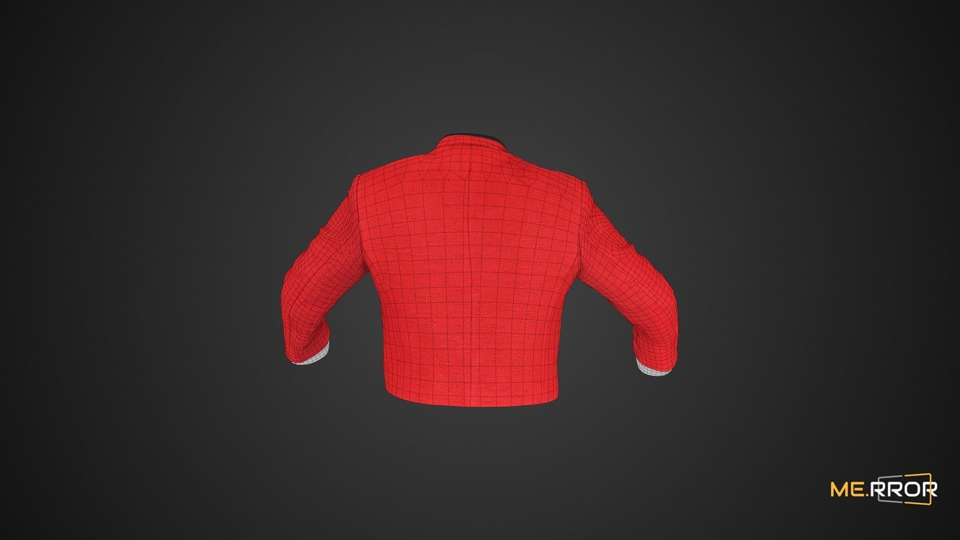 Game Ready Red Jacket Low-poly 3D model_3