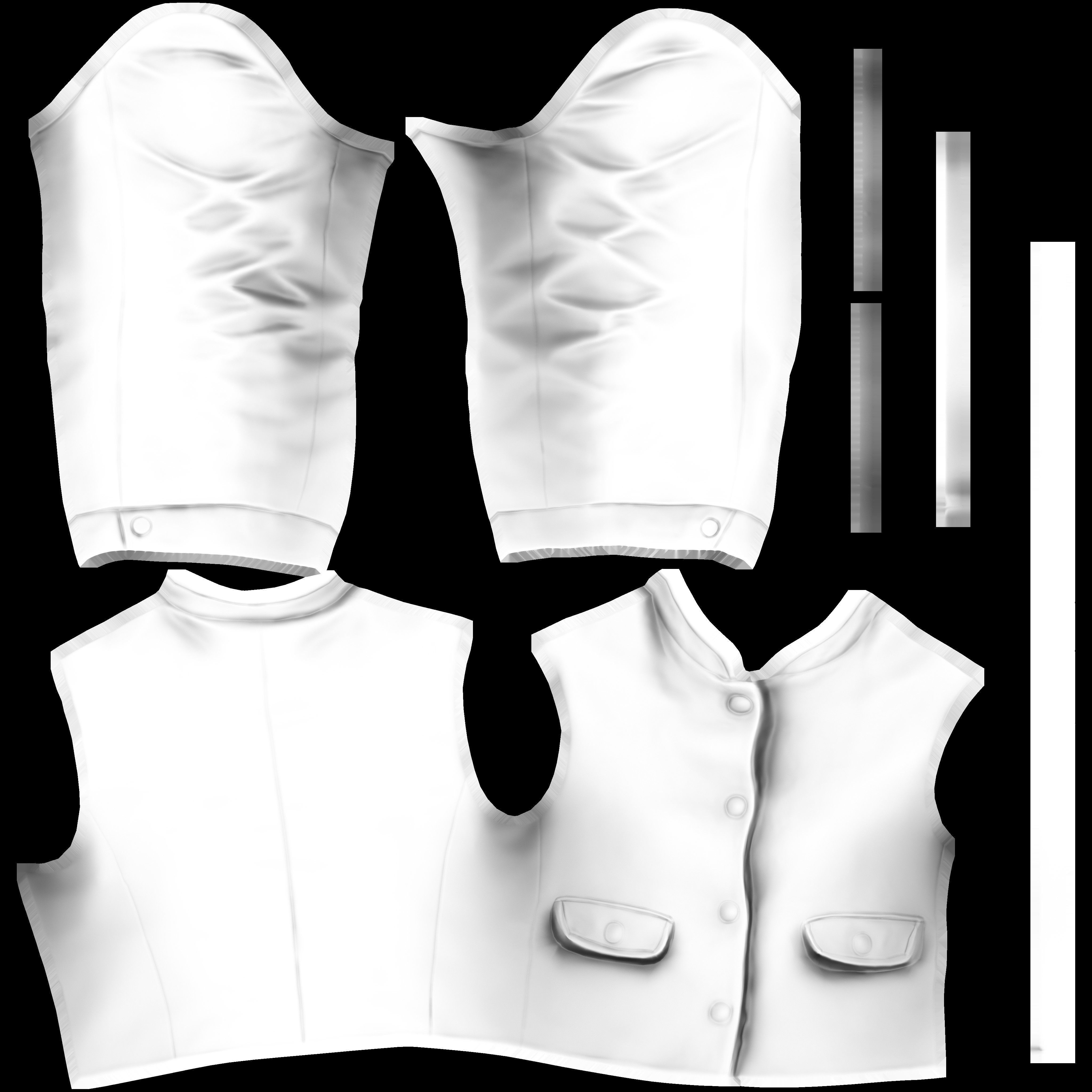 Game Ready Red Jacket Low-poly 3D model_15