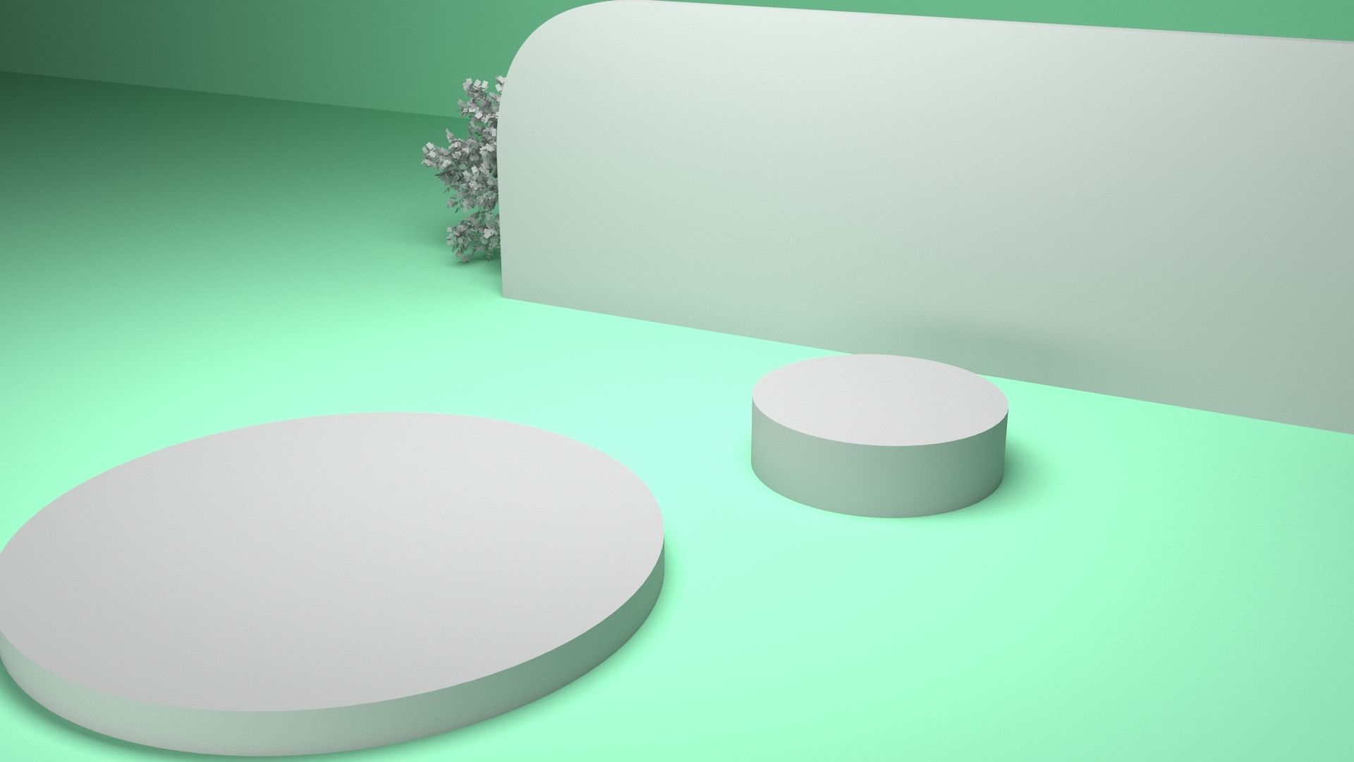 Minimalist product stand 3D model_9