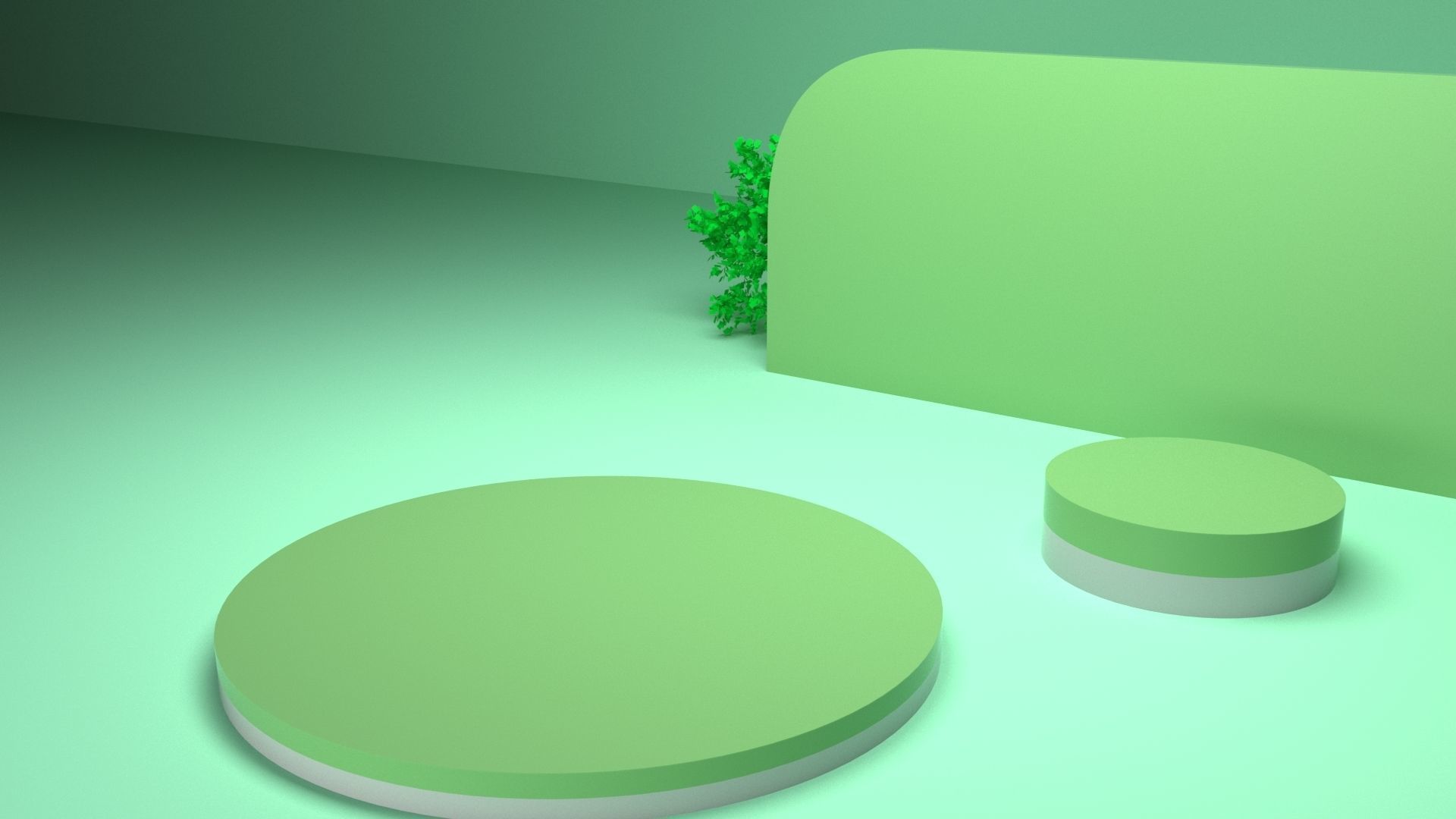 Minimalist product stand 3D model_4