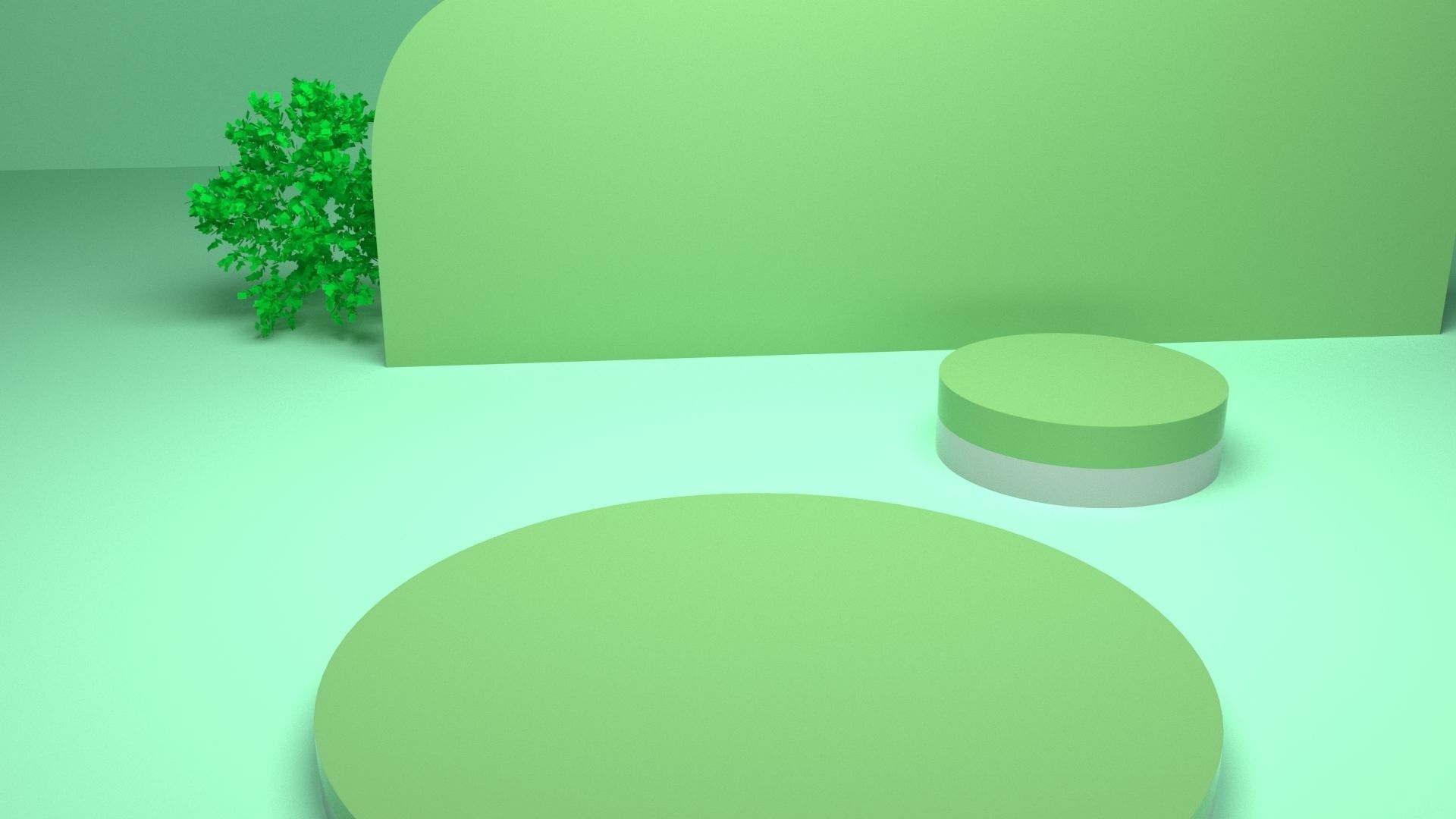 Minimalist product stand 3D model_5