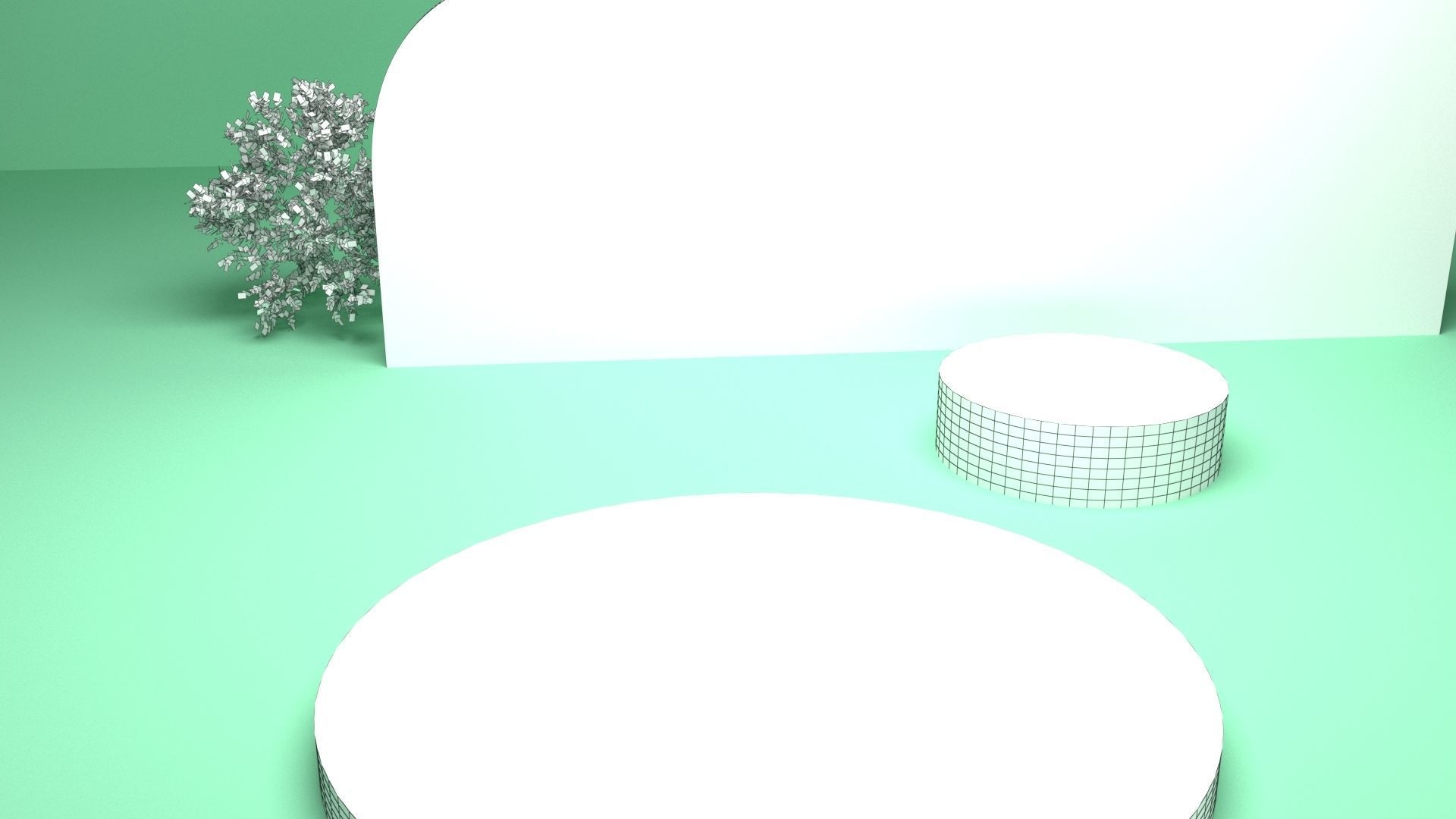 Minimalist product stand 3D model_12