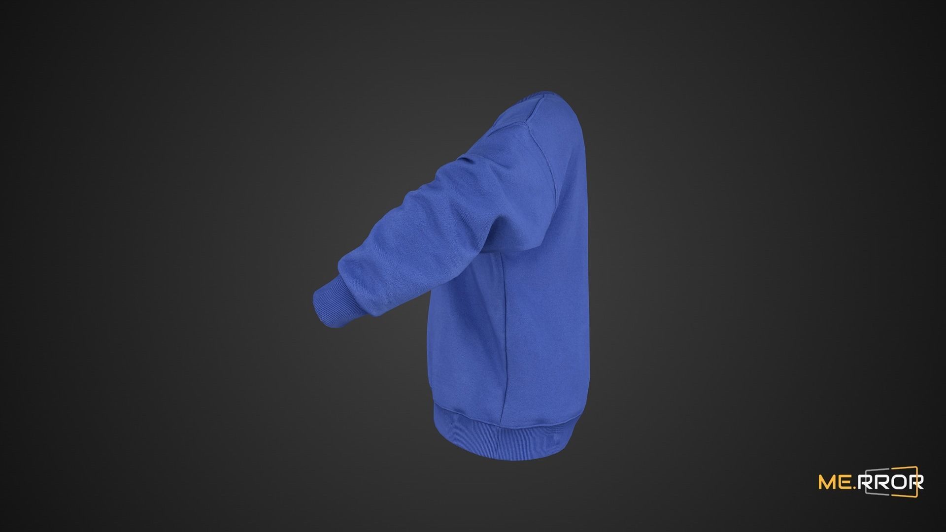 Game Ready Blue Monster Sweatshirts Low-poly 3D model_8