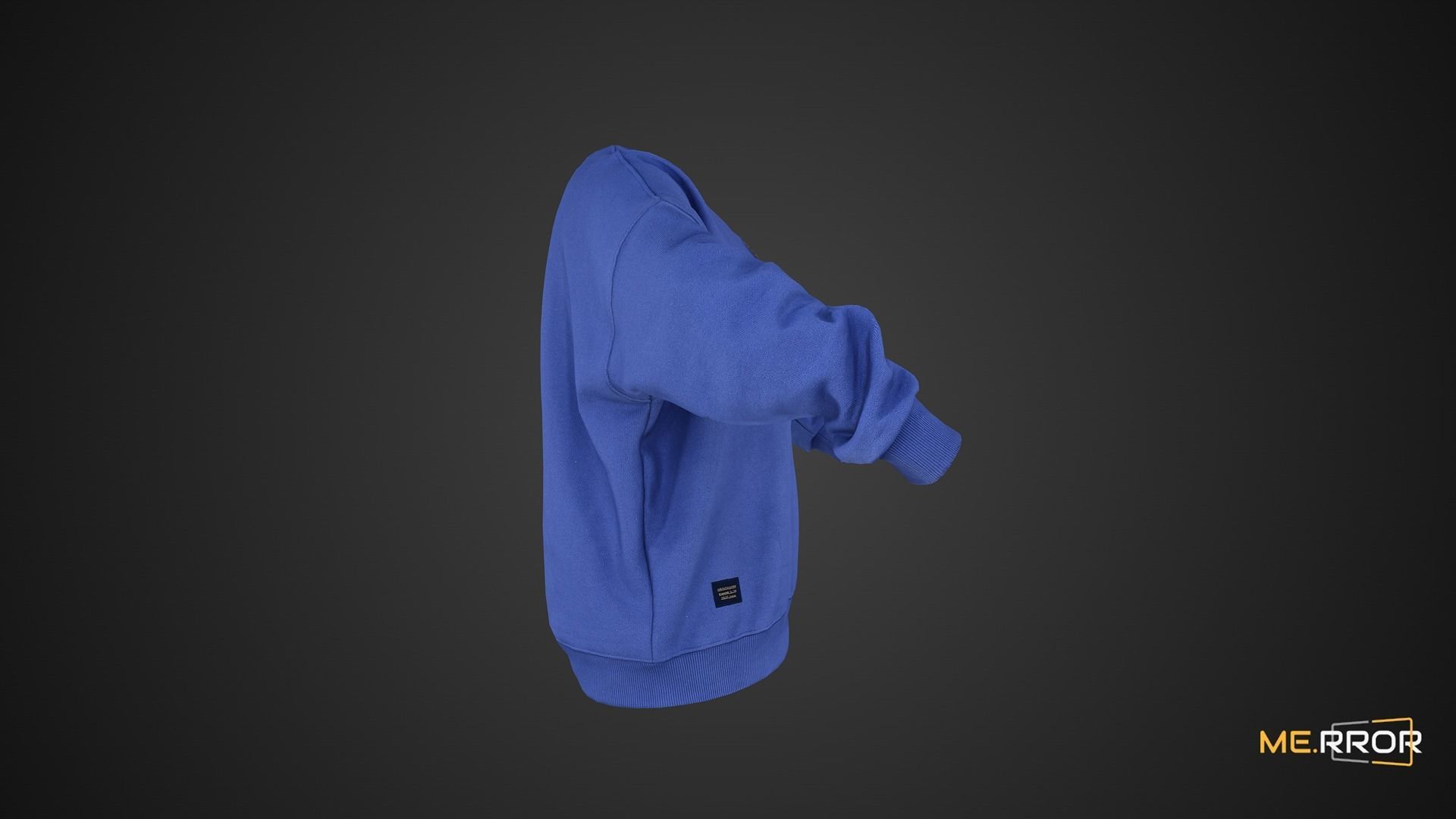Game Ready Blue Monster Sweatshirts Low-poly 3D model_5