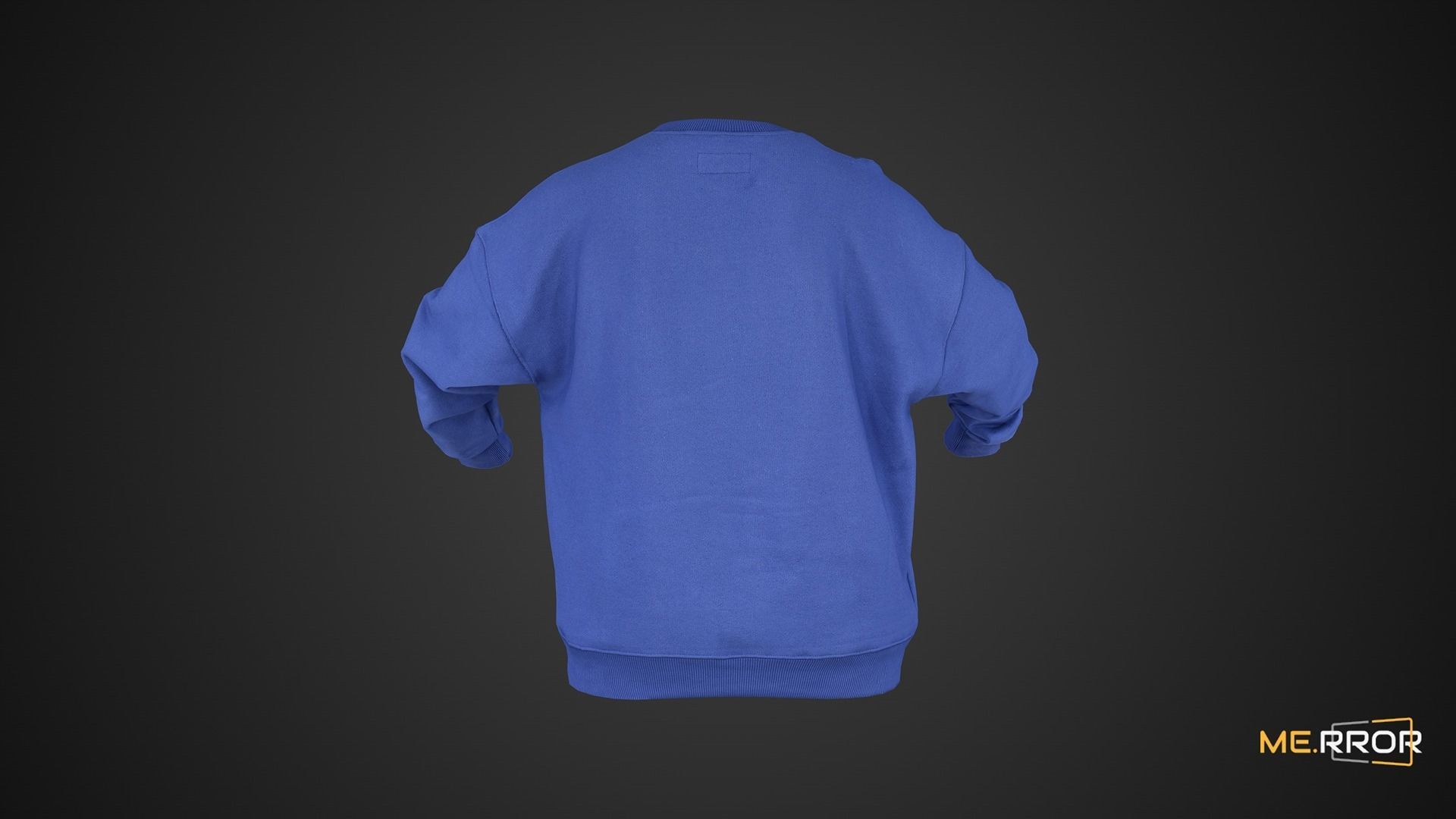 Game Ready Blue Monster Sweatshirts Low-poly 3D model_9
