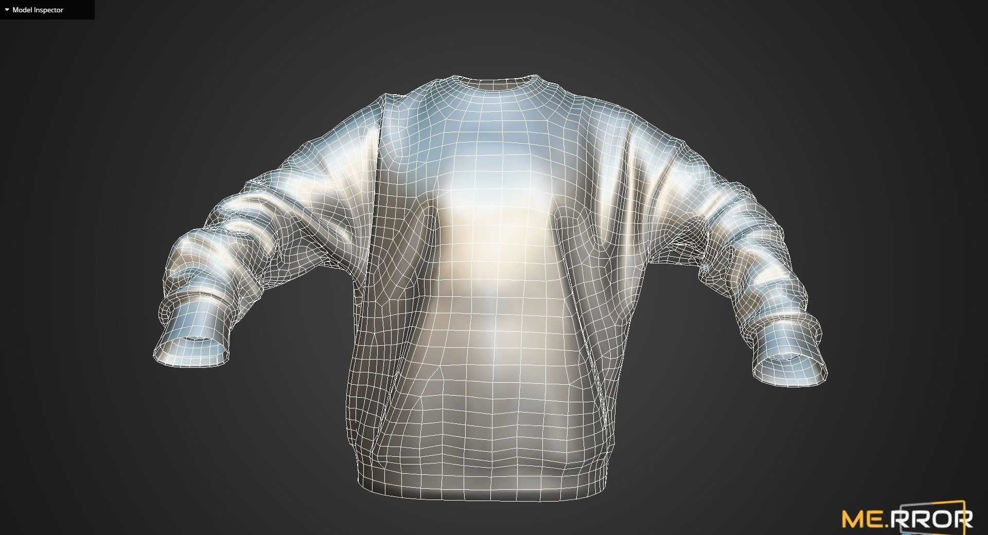 Game Ready Blue Monster Sweatshirts Low-poly 3D model_11