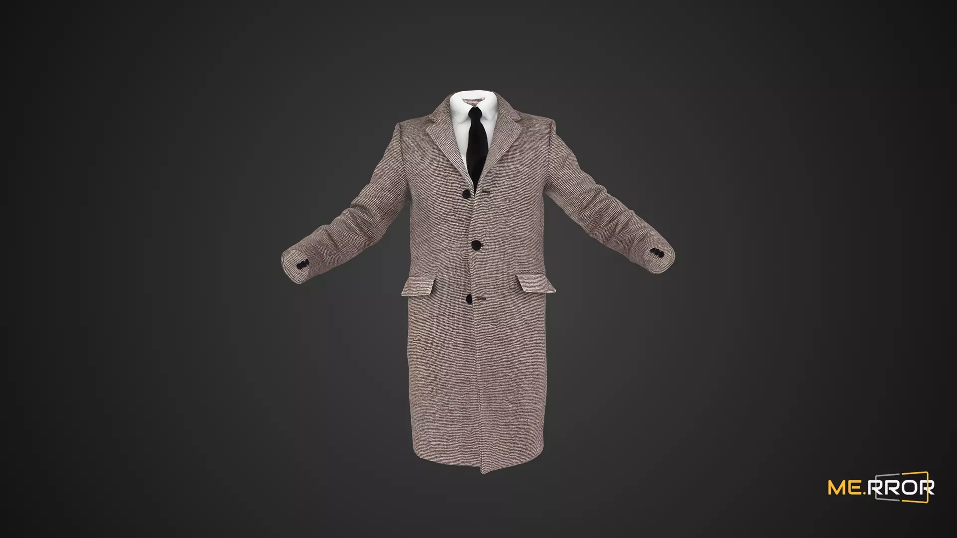 Game Ready Herringbone Coat Low-poly 3D model