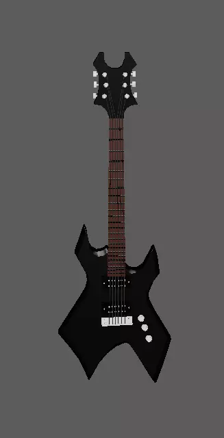 BC Rich Warlock Guitar 3D model_0