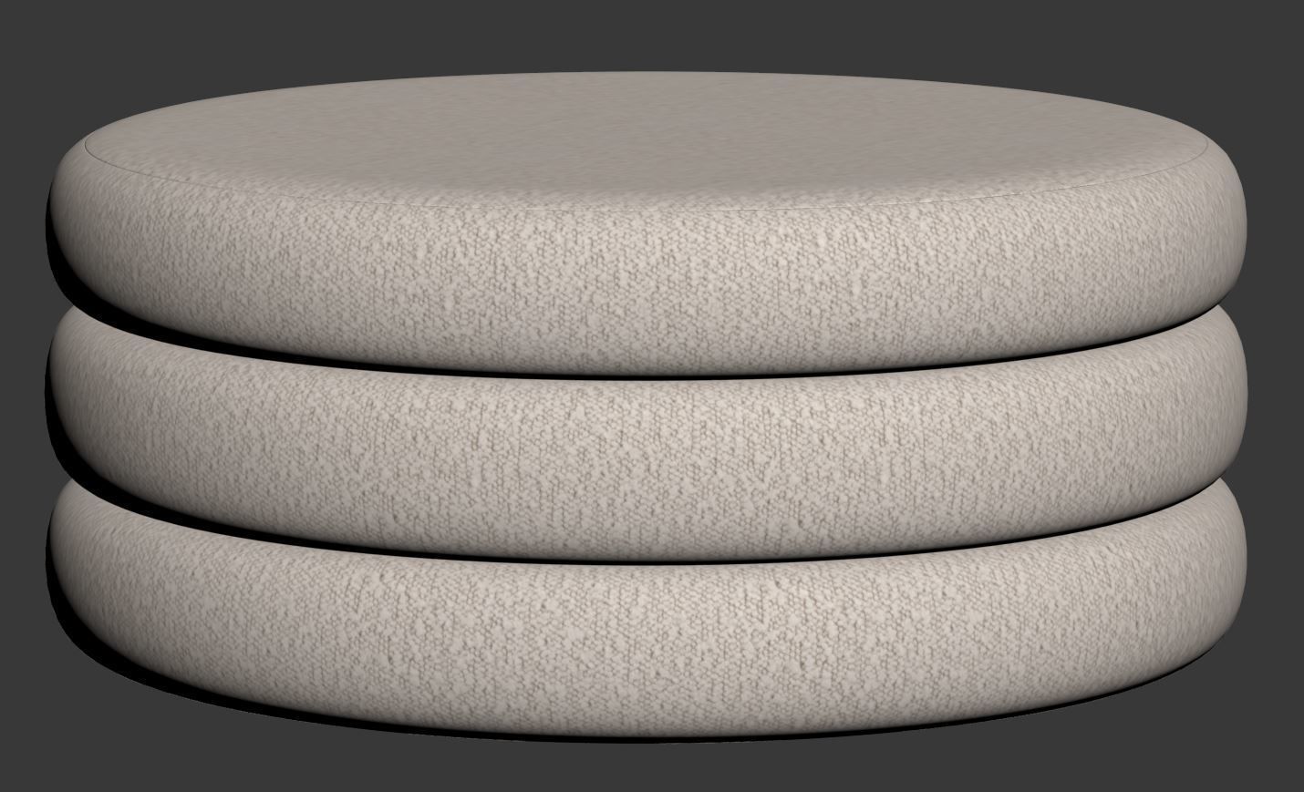 Boucle Fiel Ottomans by Style in Form 3D model_13
