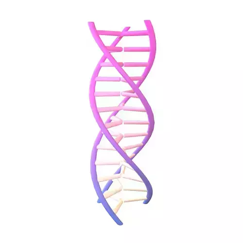 Triple Helix DNA v1 009 3D model