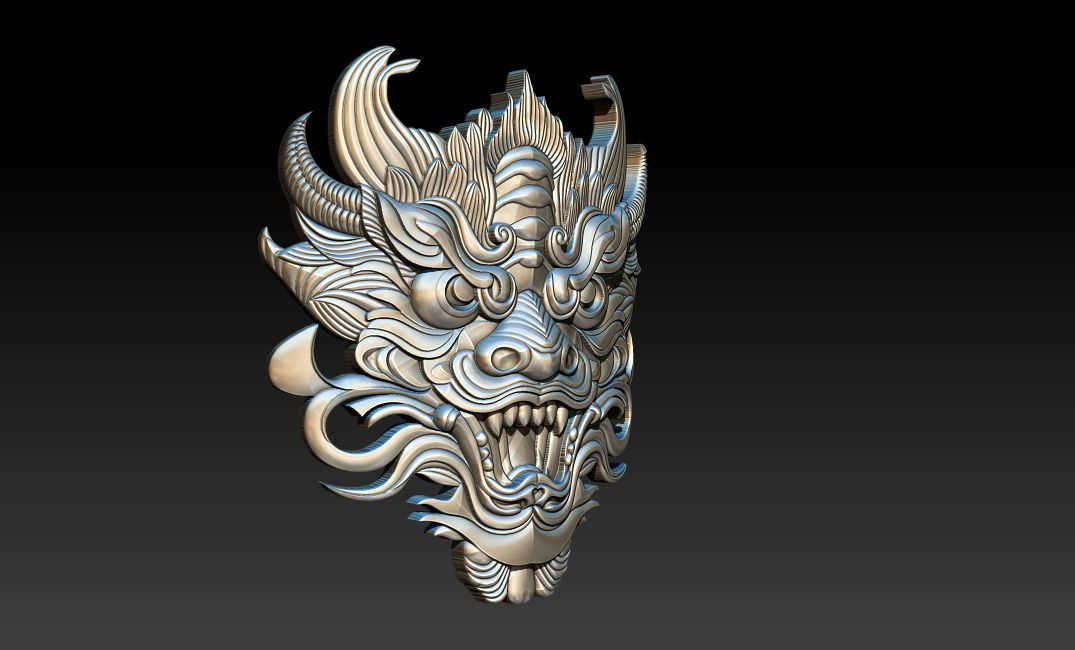 3D Roaring Tiger Sculpture Stylized model 3D print model_14