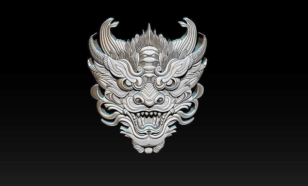 3D Roaring Tiger Sculpture Stylized model 3D print model_28