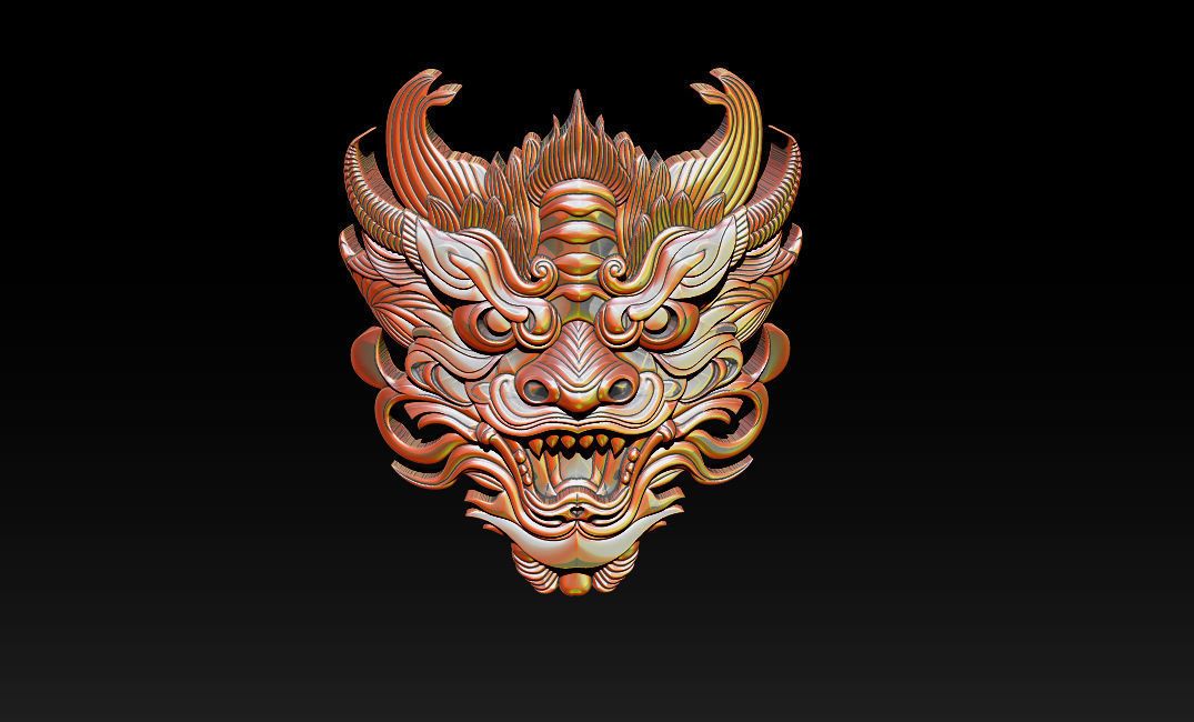 3D Roaring Tiger Sculpture Stylized model 3D print model_30