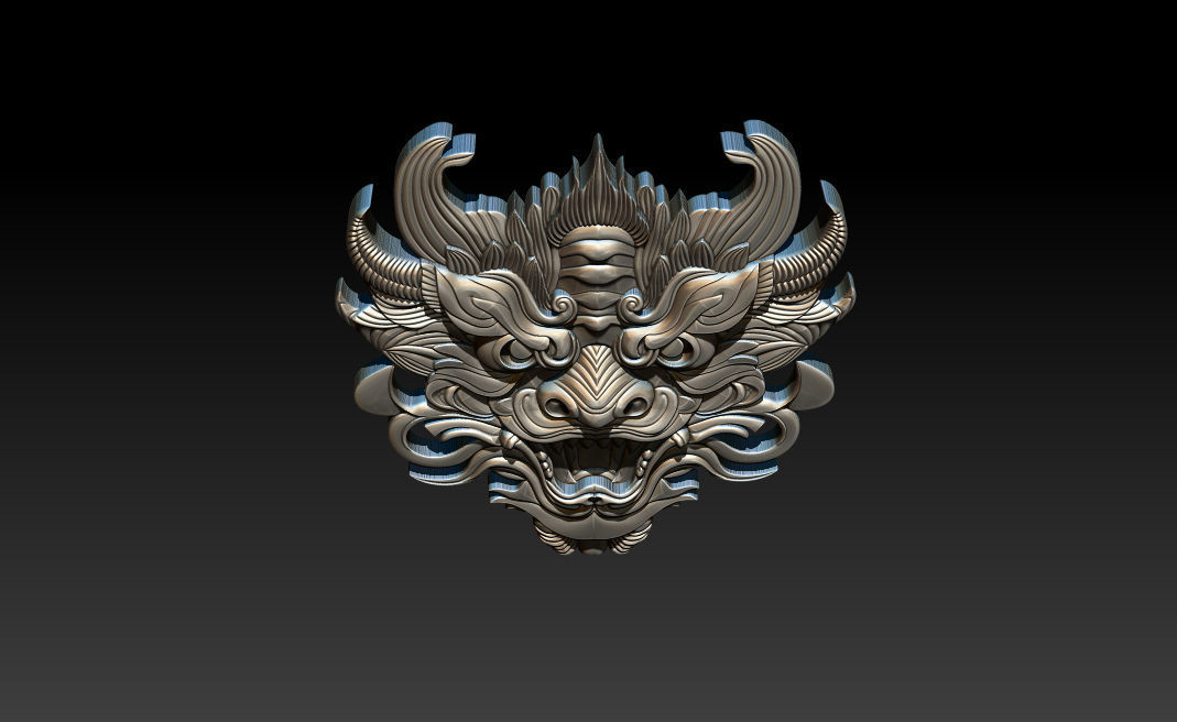 3D Roaring Tiger Sculpture Stylized model 3D print model_20