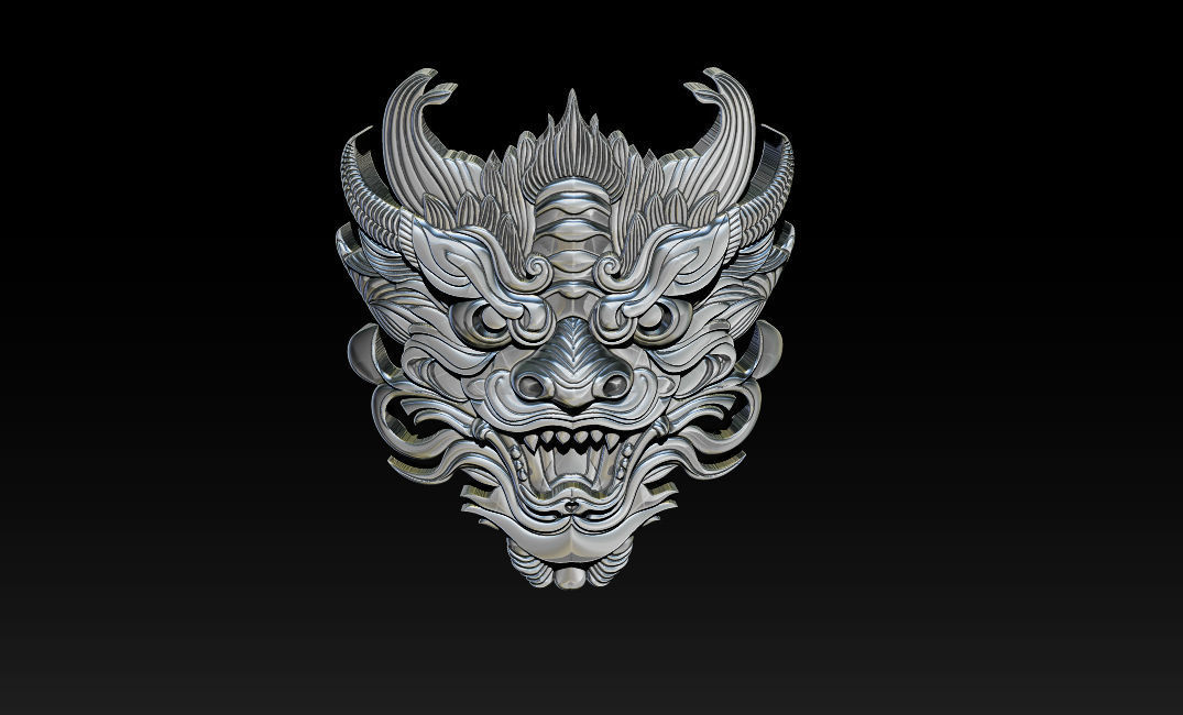 3D Roaring Tiger Sculpture Stylized model 3D print model_17