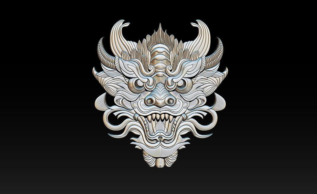 3D Roaring Tiger Sculpture Stylized model 3D print model_2