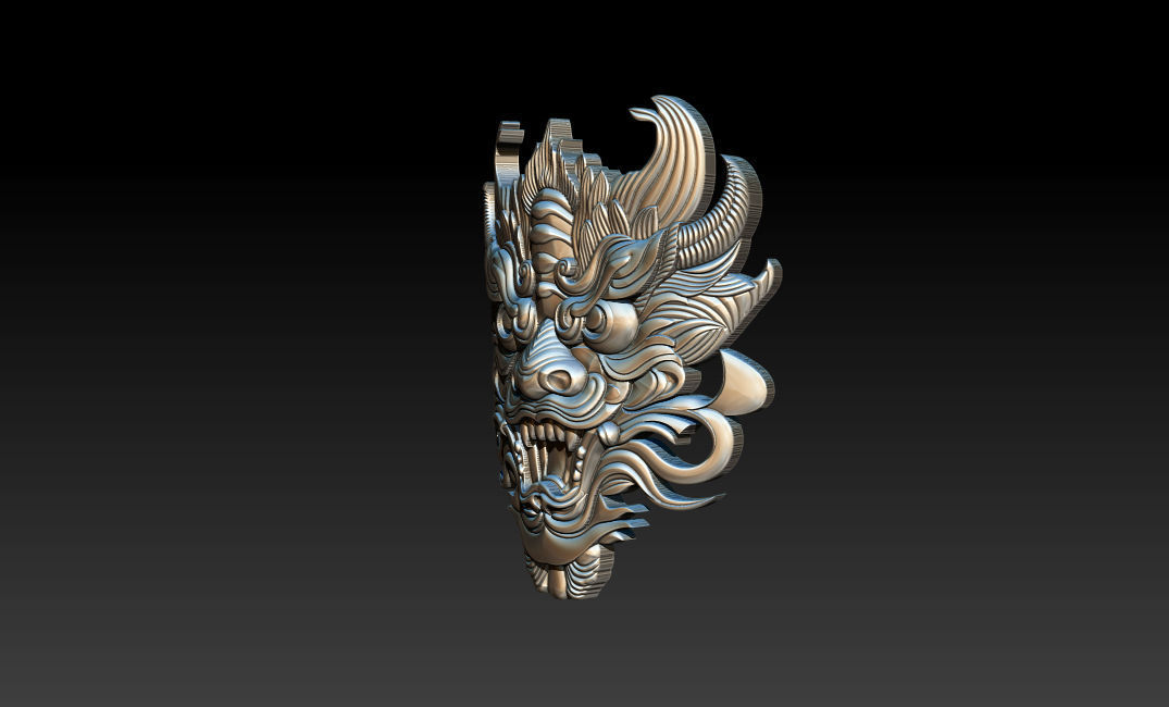 3D Roaring Tiger Sculpture Stylized model 3D print model_22
