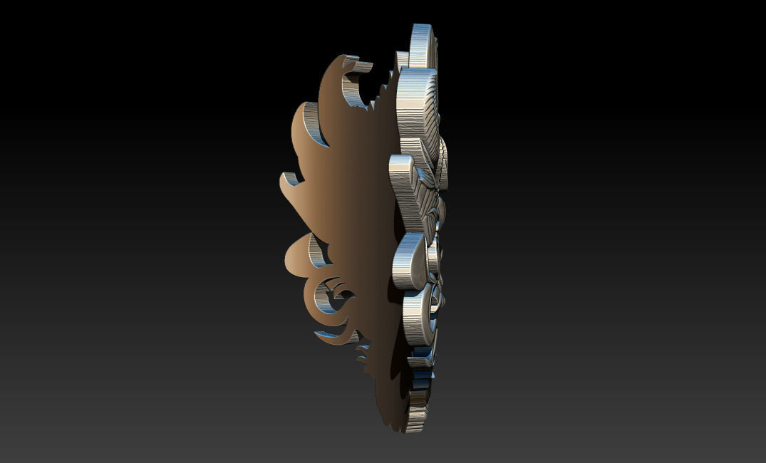 3D Roaring Tiger Sculpture Stylized model 3D print model_9