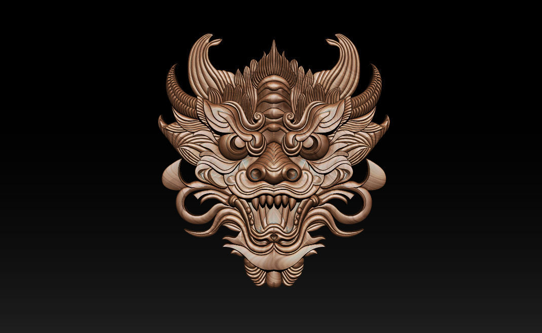 3D Roaring Tiger Sculpture Stylized model 3D print model_3