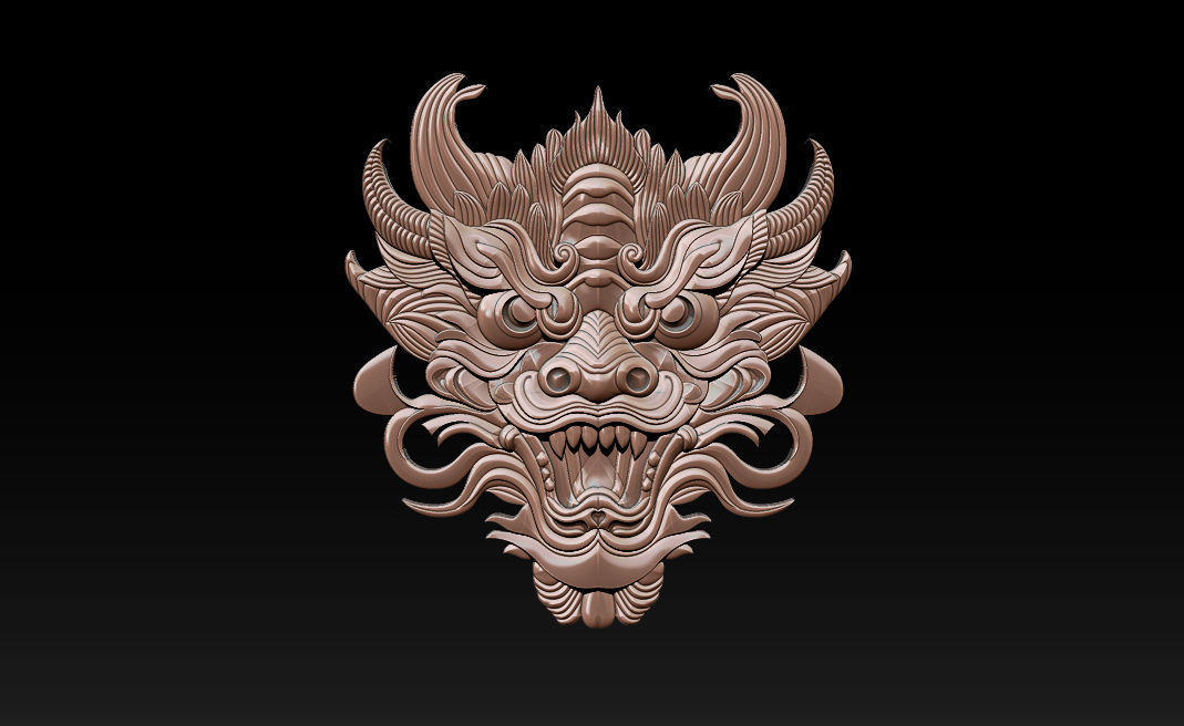 3D Roaring Tiger Sculpture Stylized model 3D print model_7