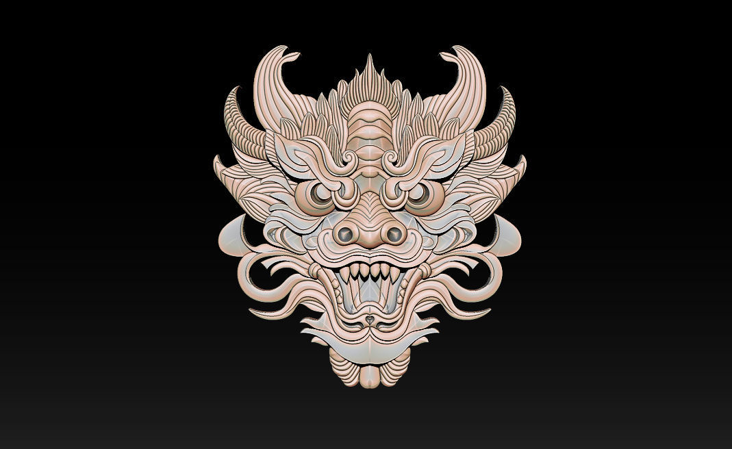 3D Roaring Tiger Sculpture Stylized model 3D print model_27