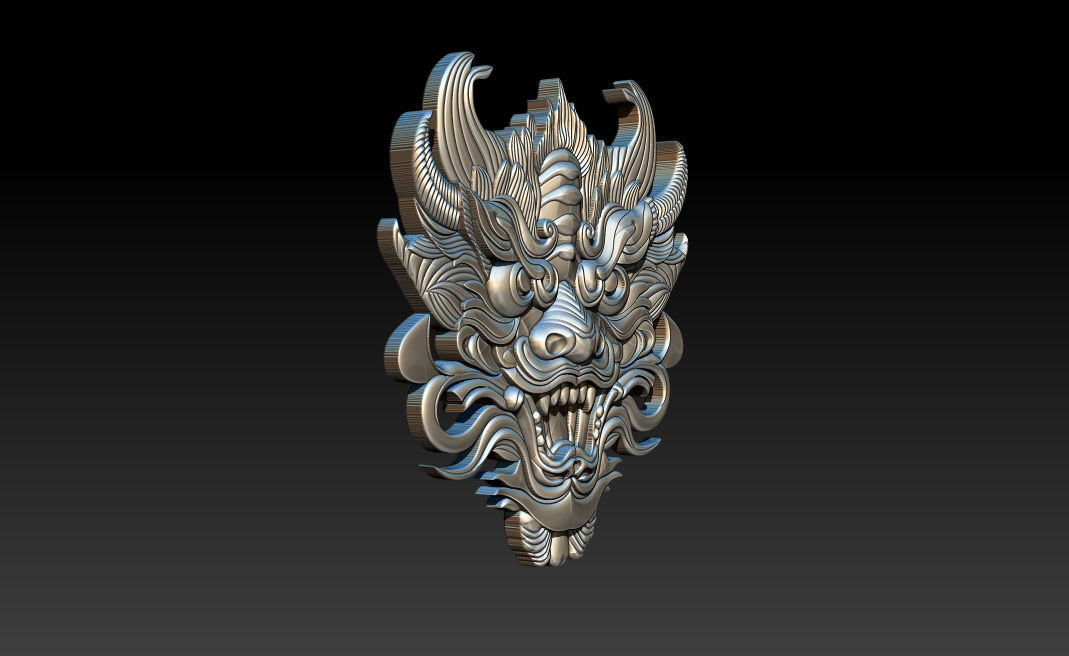 3D Roaring Tiger Sculpture Stylized model 3D print model_25