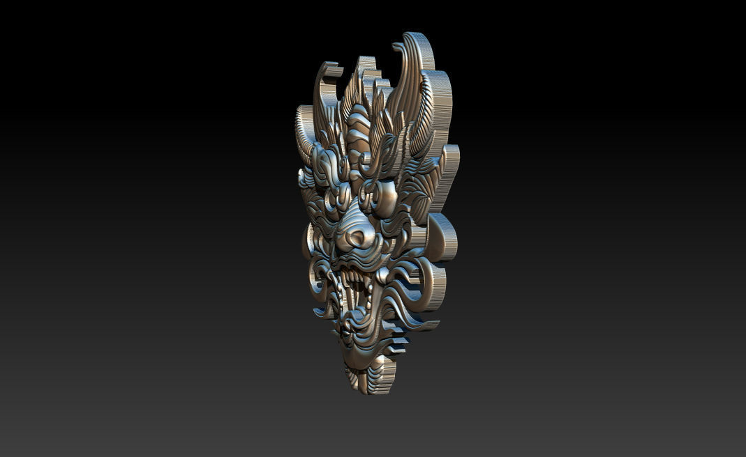 3D Roaring Tiger Sculpture Stylized model 3D print model_4