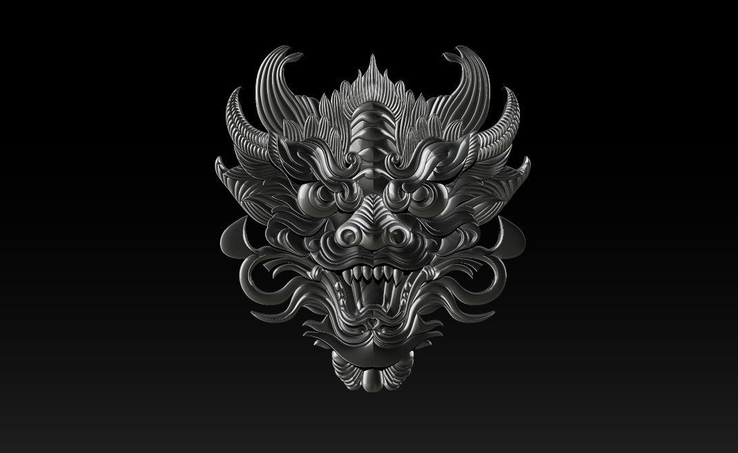 3D Roaring Tiger Sculpture Stylized model 3D print model_1