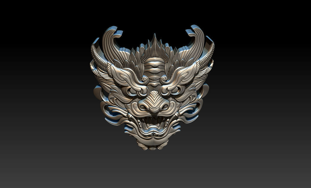 3D Roaring Tiger Sculpture Stylized model 3D print model_13