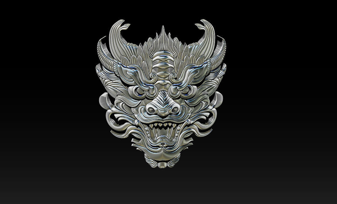3D Roaring Tiger Sculpture Stylized model 3D print model_23