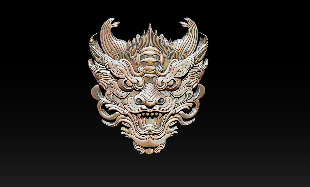 3D Roaring Tiger Sculpture Stylized model 3D print model_18
