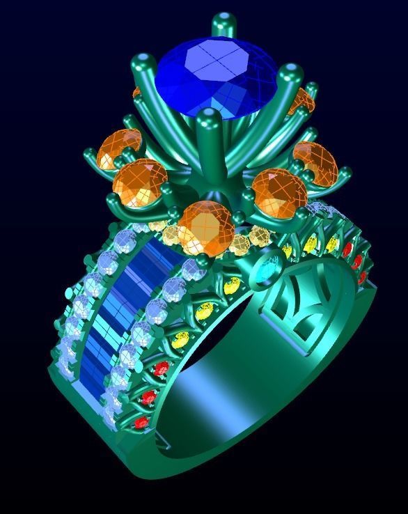 Engagement Ring 27 3D print model_4