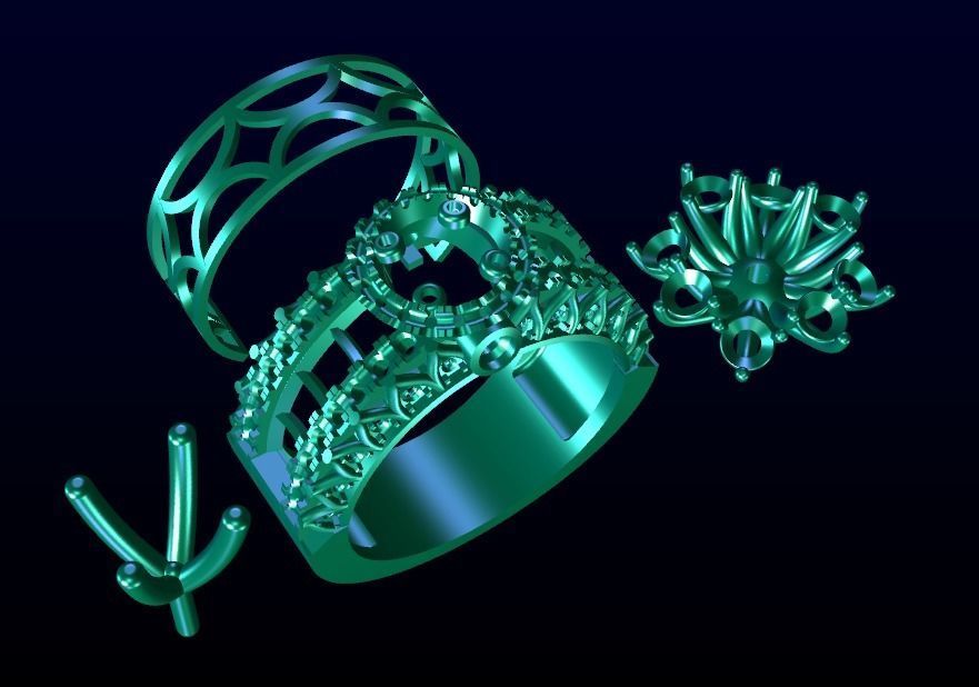 Engagement Ring 27 3D print model_8