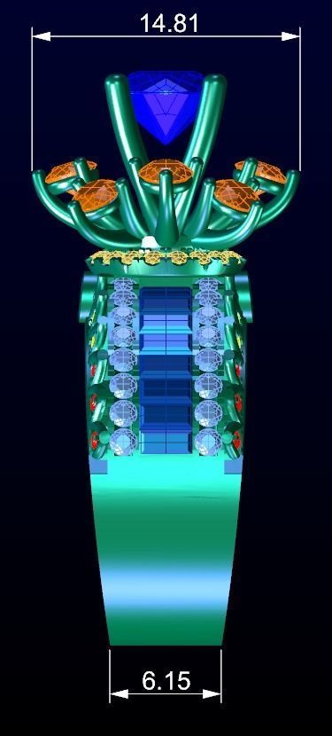 Engagement Ring 27 3D print model_7