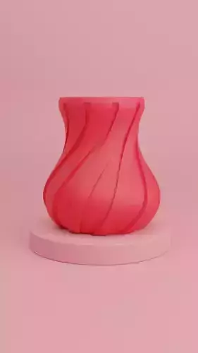SOFTNESS AND SIMPLICITY VELVET MINIMALIST VASE