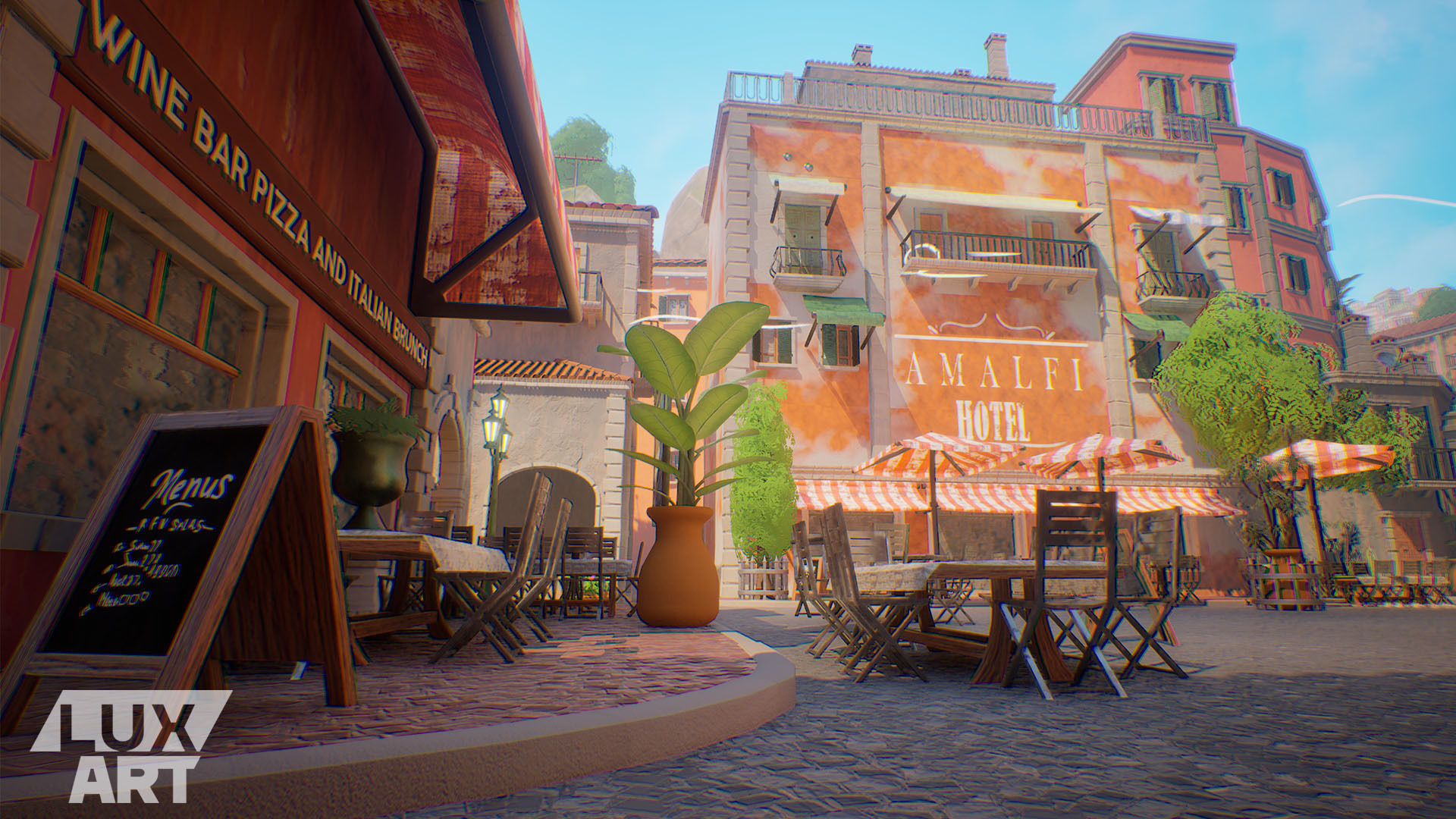 Positano Stylized Pack  Low-poly 3D model_7