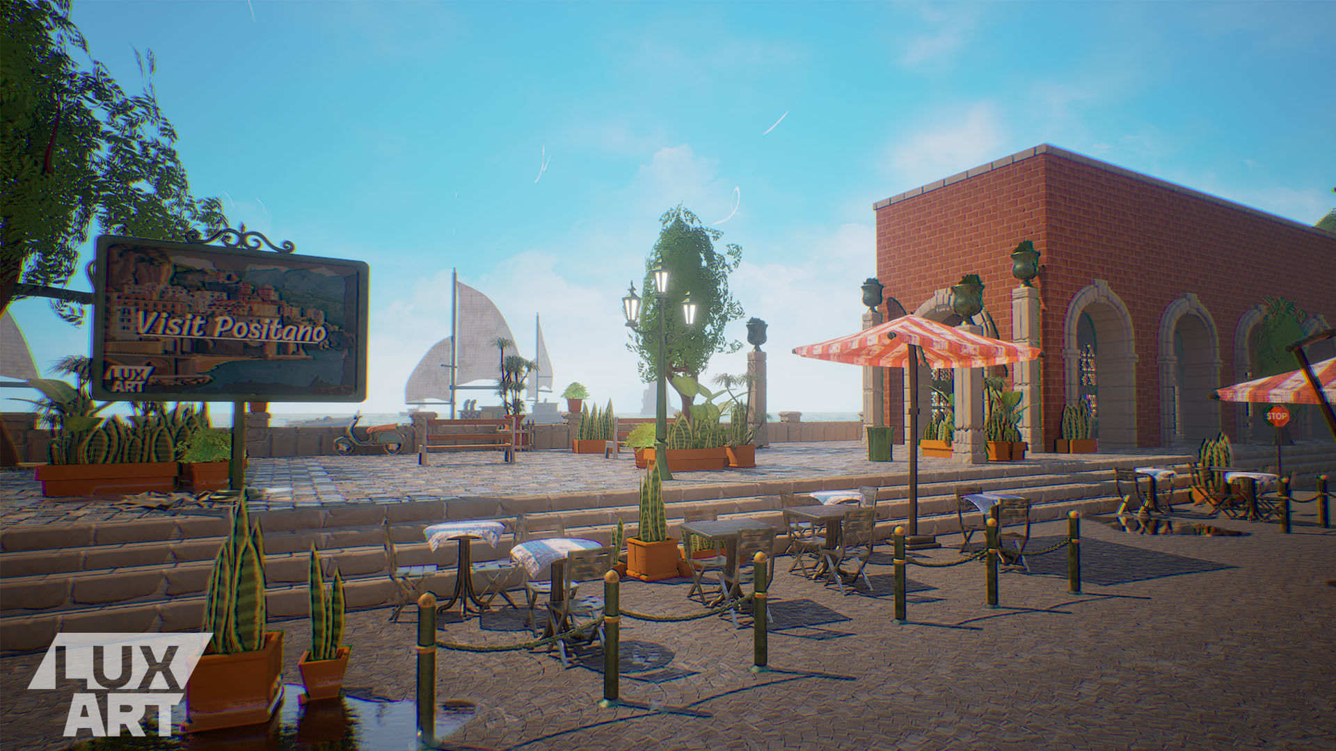 Positano Stylized Pack  Low-poly 3D model_8