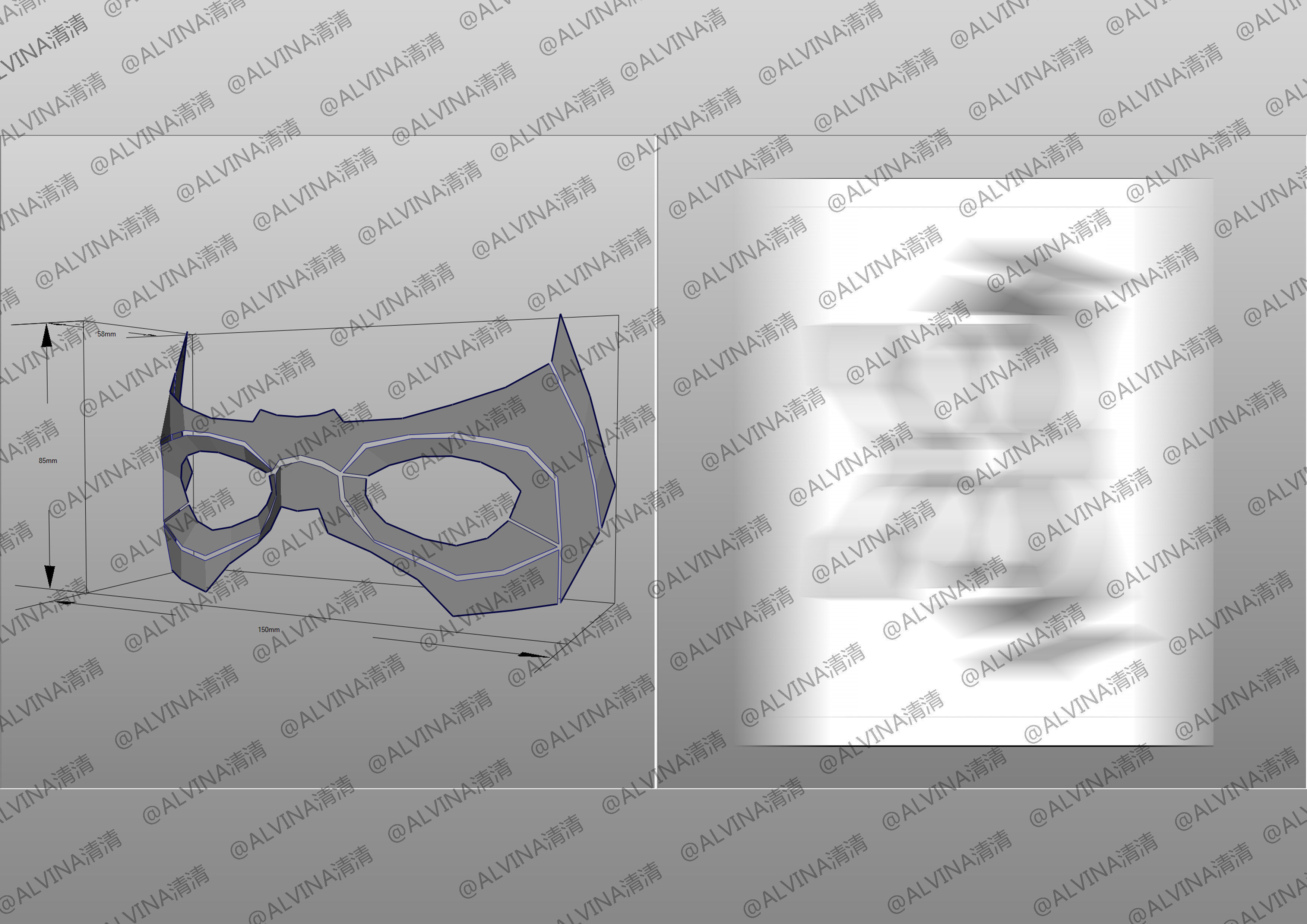 Teen Titans Nightwing - Cosplay Pepakura Foam Full Low-poly 3D model_5