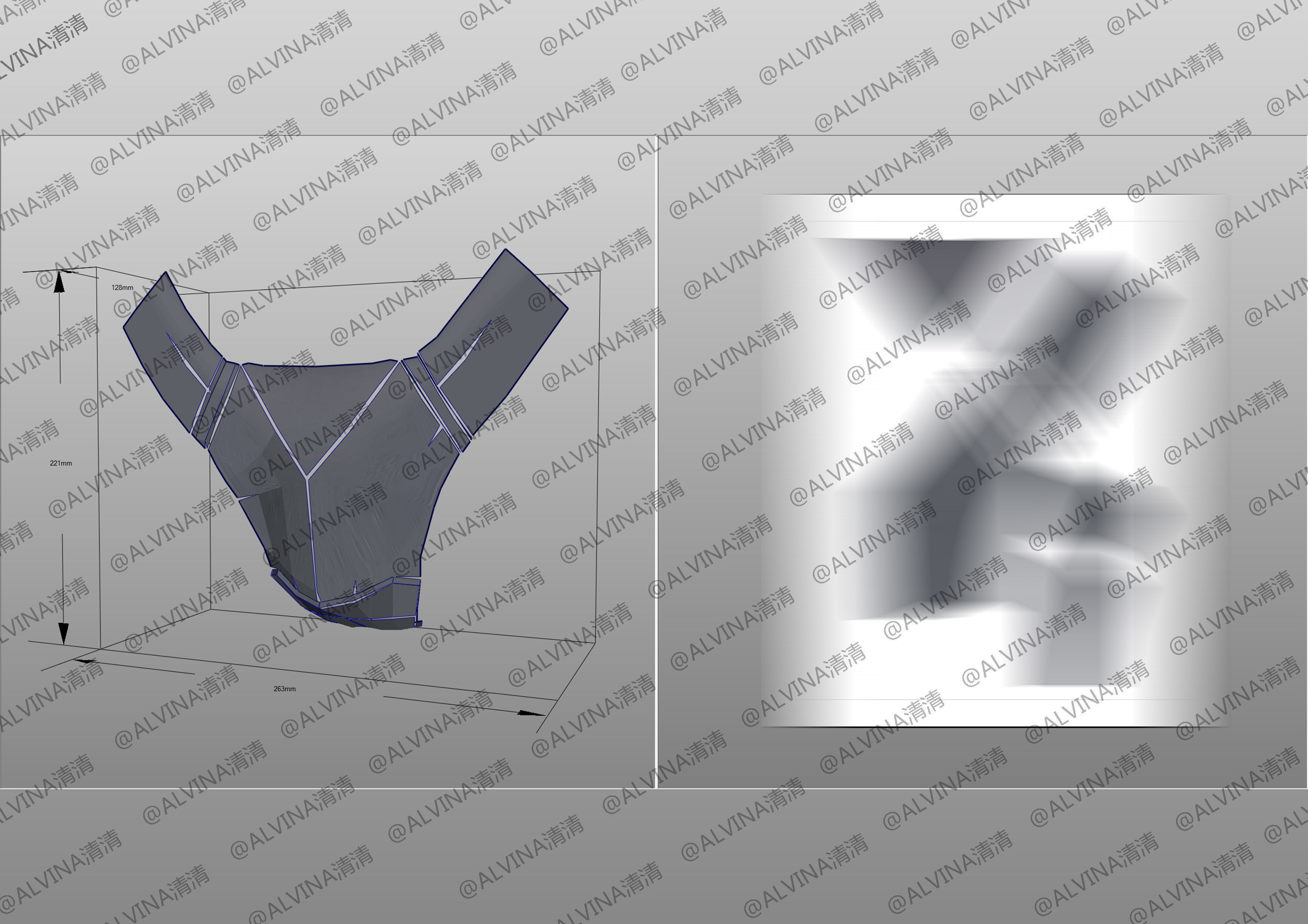 Teen Titans Nightwing - Cosplay Pepakura Foam Full Low-poly 3D model_8