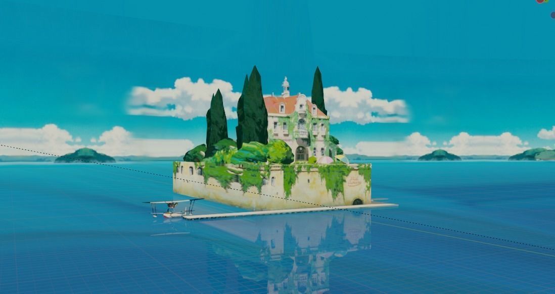 island house 3D model Low-poly 3D model_1