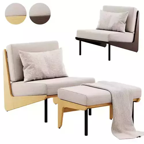 Kinney Teak Lounge Chair by Crate and Barrel