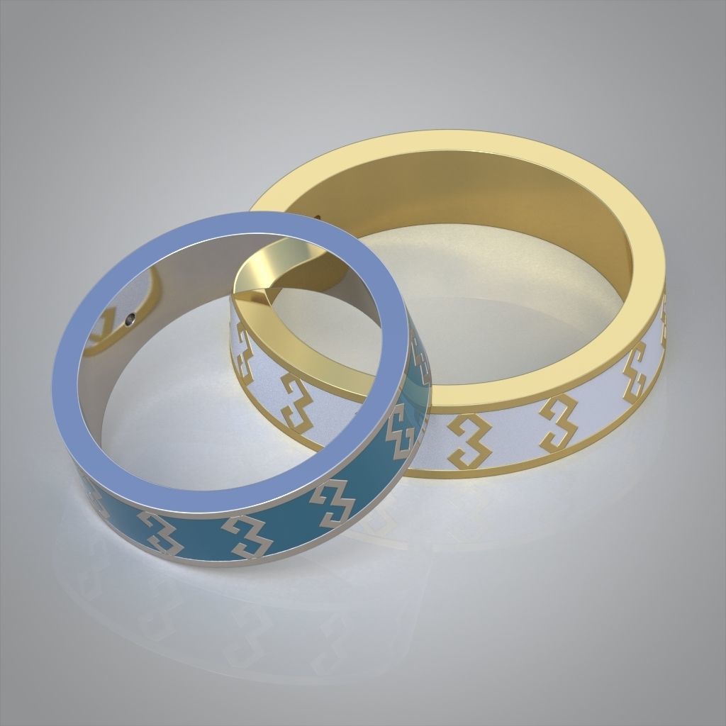 Diamond ring 0489 3D printable model 10 3D print model_8