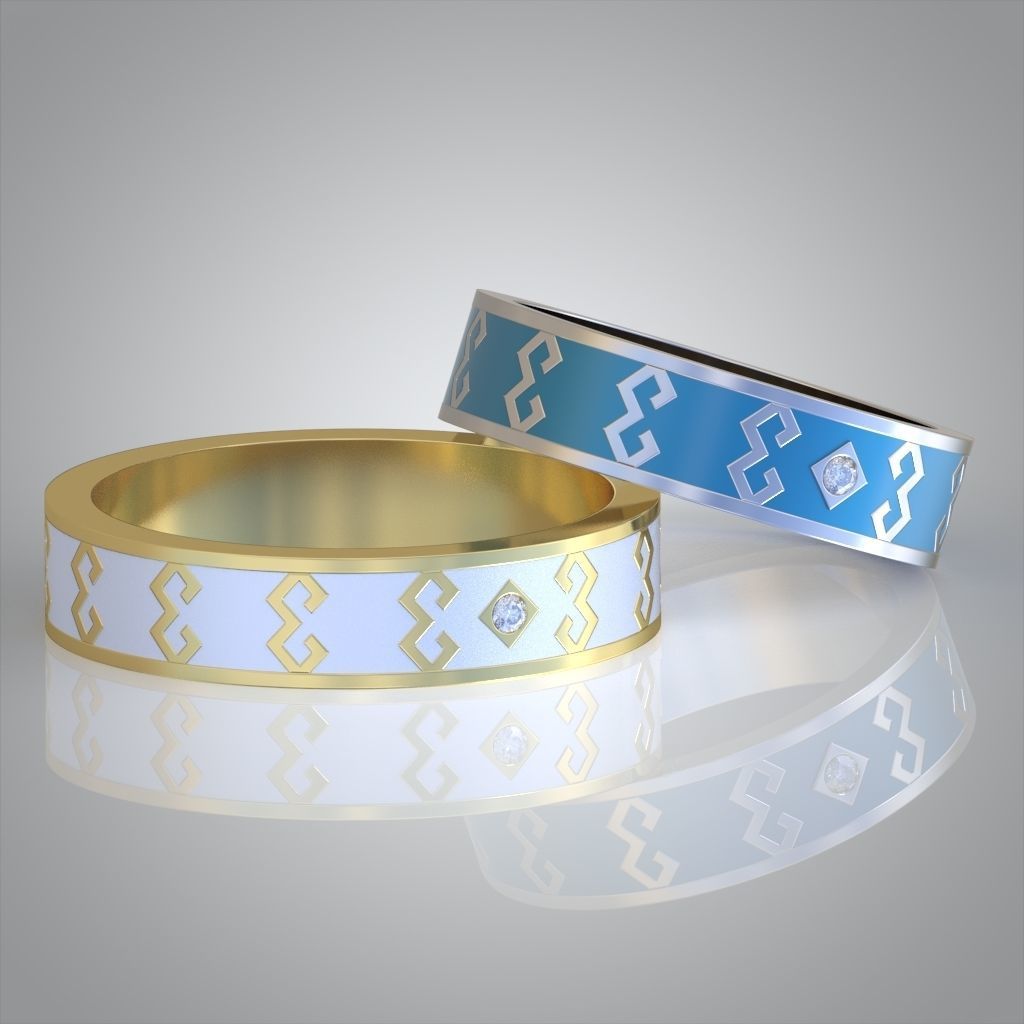 Diamond ring 0489 3D printable model 10 3D print model_9