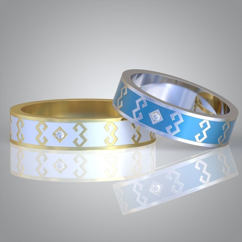 Diamond ring 0489 3D printable model 10 3D print model_10