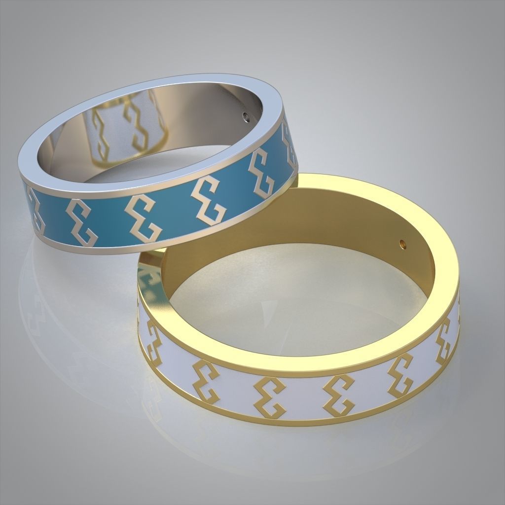 Diamond ring 0489 3D printable model 10 3D print model_5