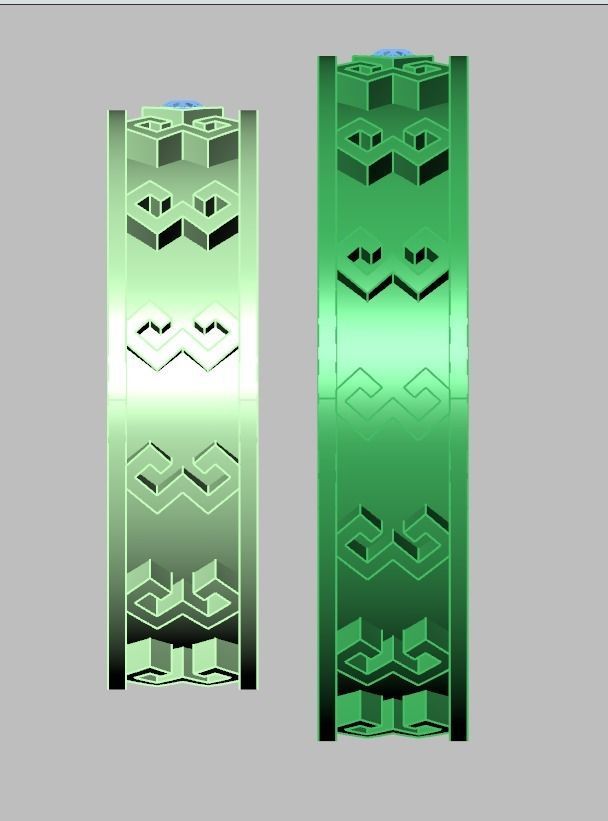 Diamond ring 0489 3D printable model 10 3D print model_14