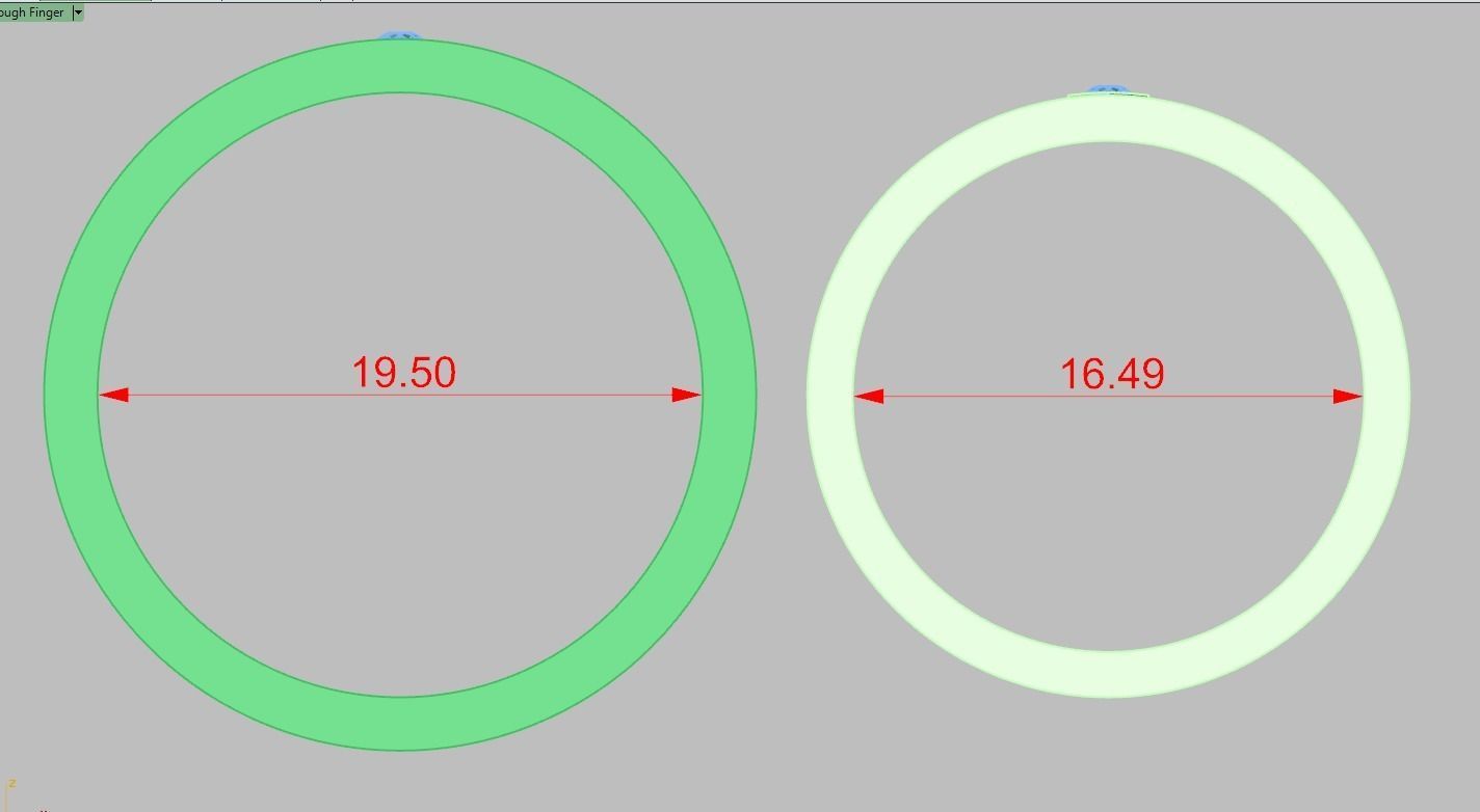 Diamond ring 0489 3D printable model 10 3D print model_13