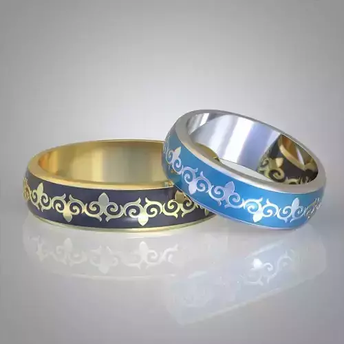 Diamond ring 0490 3D printable model12